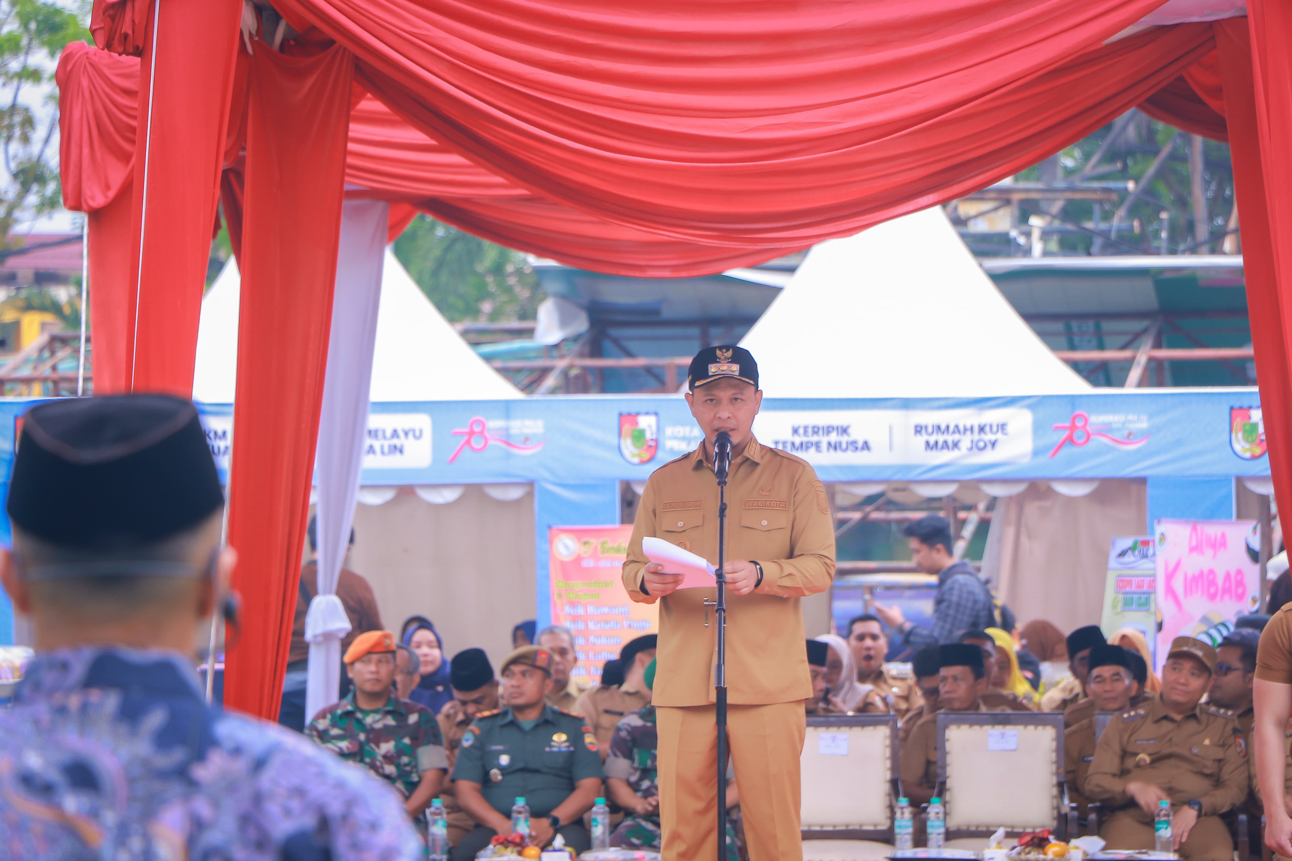 Pimpin Upacara Hari Koperasi, Wako Agung Nilai Koperasi Sebagai Penggerak Ekonomi Rakyat