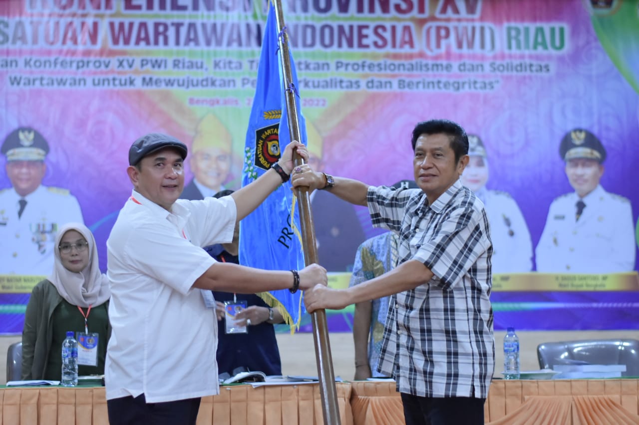 Zulmansyah Aklamasi, Bupati Bengkalis Kasmarni Resmi Tutup Konferprov XV PWI Riau