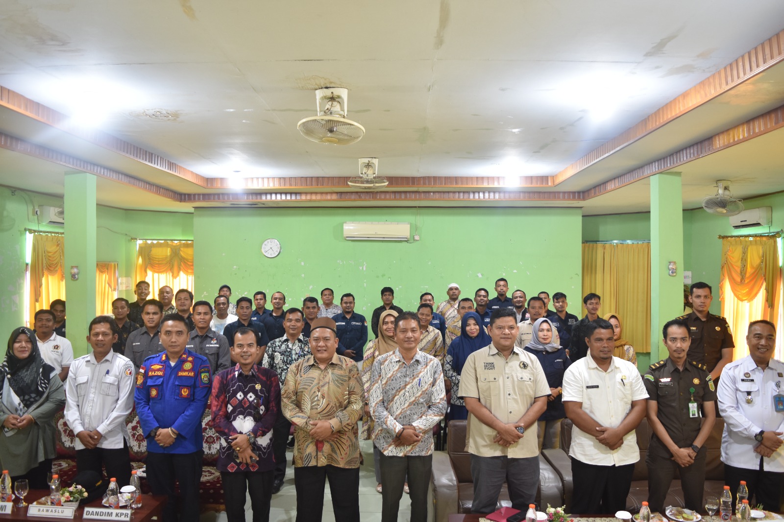 Polres Rohul dan KPU Gelar Bimtek Rekapitulasi Hasil Penghitungan Suara Pemilu