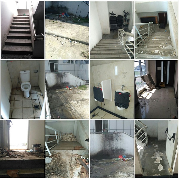 Hii.. Gedung Dinas PU Riau, Megah dan Mewah di Luar, Ternyata Kumuh dan Rusak di Dalam