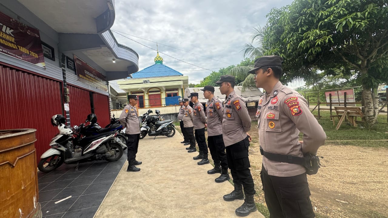 Polres Kuansing Amankan Gudang Logistik KPU dalam Rangka Operasi Mantap Praja Lancang Kuning 2024