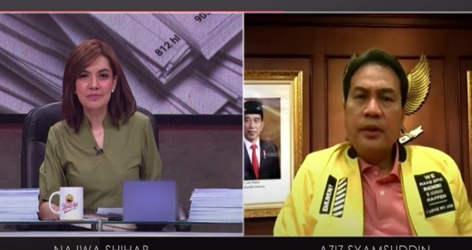 Azis Terpojok di Mata Najwa, Tak Cek Naskah UU Ciptaker tapi Berani Sumpah Pasal Tak Diubah