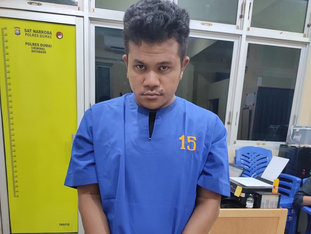 Buruh Harian di Dumai Ditangkap Nyambi Sabu, 12 Paket Siap Edar Disita