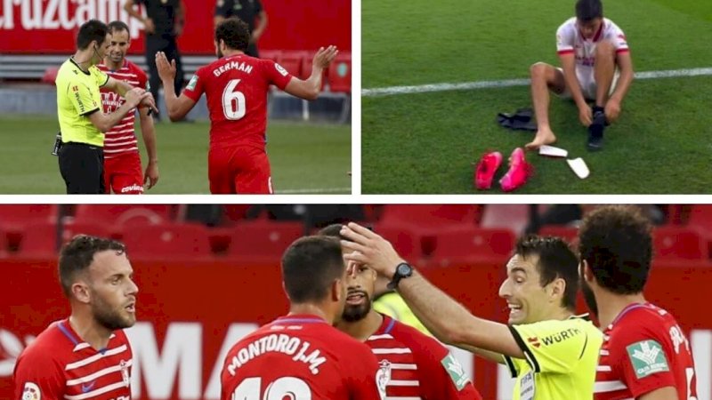 Padahal Laga Sudah Selesai dan Pemain Sudah Lepas Jersey, Wasit Liga Spanyol Minta Main Lagi