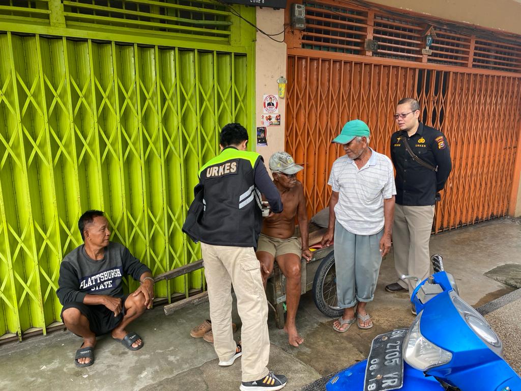 Dokkes Polres Inhu Imbau Pemilu Damai Sambil Patroli Kesehatan