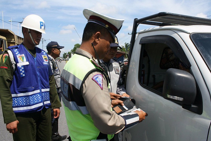 212 Lembar Surat Tilang Satlantas Polresta Pekanbaru Habis di Hari Pertama Operasi Zebra