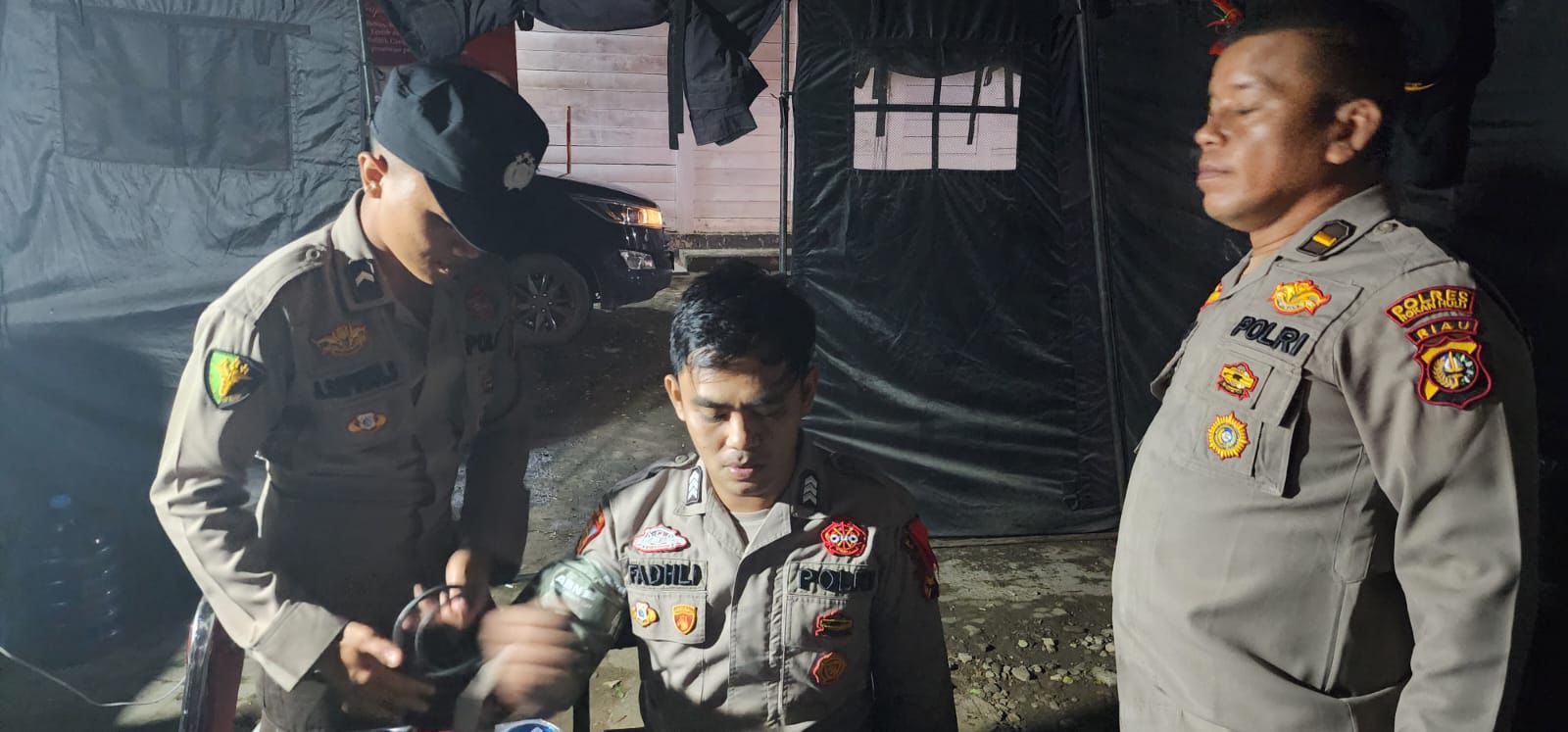 Patroli Kesehatan Operasi Mantap Praja Lancang Kuning Pastikan Kesehatan Personel Tetap Prima