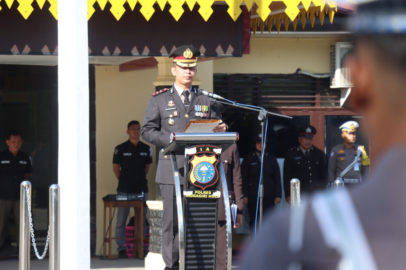Hari Pahlawan, Kapolres Inhu Ajak Personel Menjadi Pahlawan Demokrasi