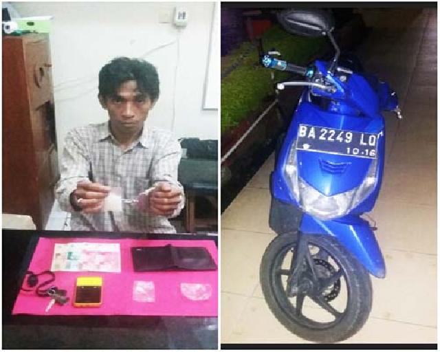 Dicegat Saat Bawa Shabu, Pemuda Asal Bukit Tinggi Diamankan Polres Kampar