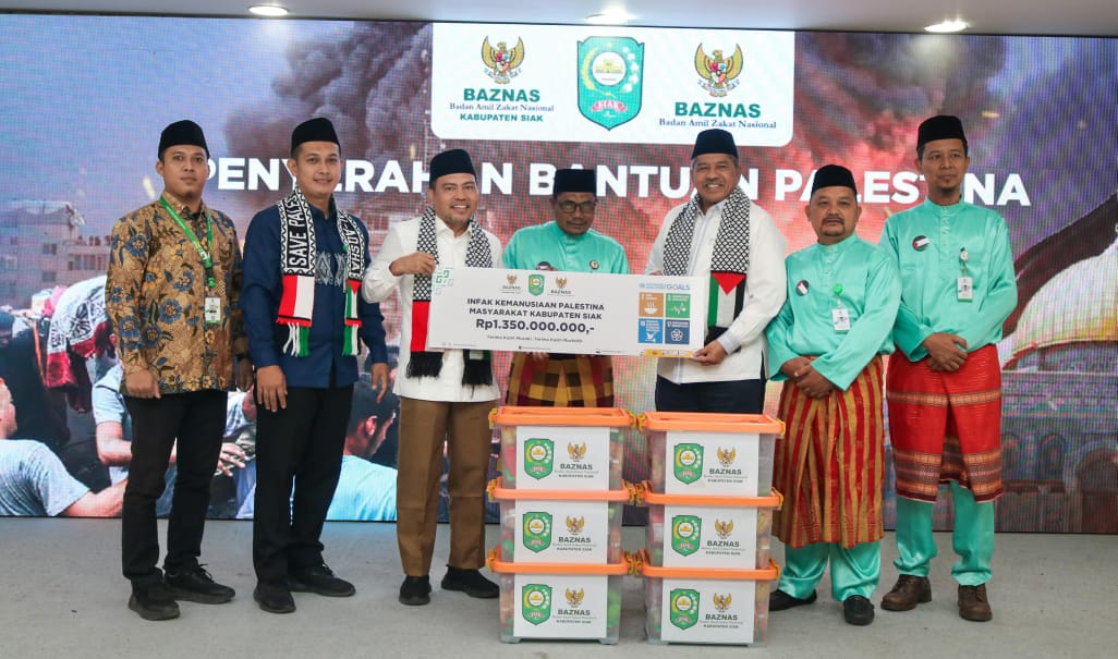 Baznas Siak Kumpulkan Rp1,350 Miliar Donasi Masyarakat Untuk Palestina, Tertinggi di Indonesia