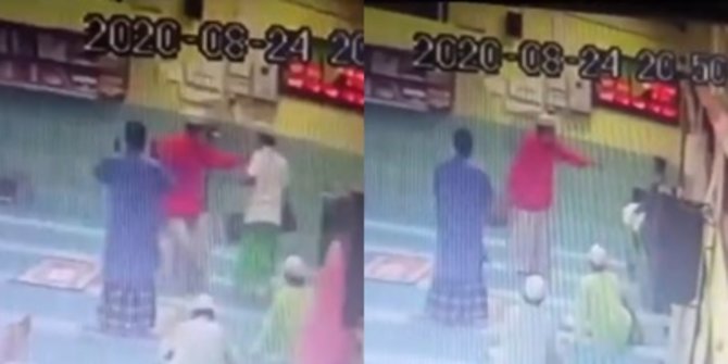 Viral Jemaah Dipukuli & Ditendang di Dalam Masjid Usai Salat