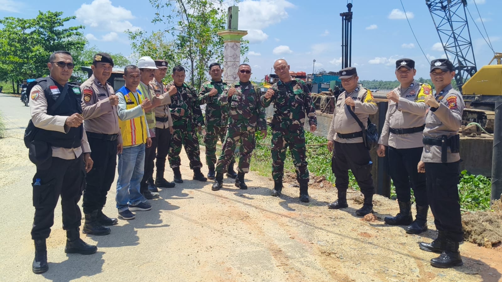 TNI-Polri Gelar Patroli Sinergitas di Rimba Melintang, Ciptakan Situasi Kamtibmas Kondusif