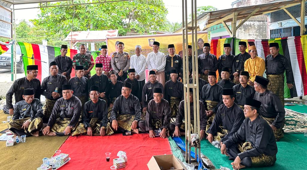 Demi Pemilu Damai, Polsek Rambah Hilir Kumpulkan Tokoh Adat dan Masyarakat