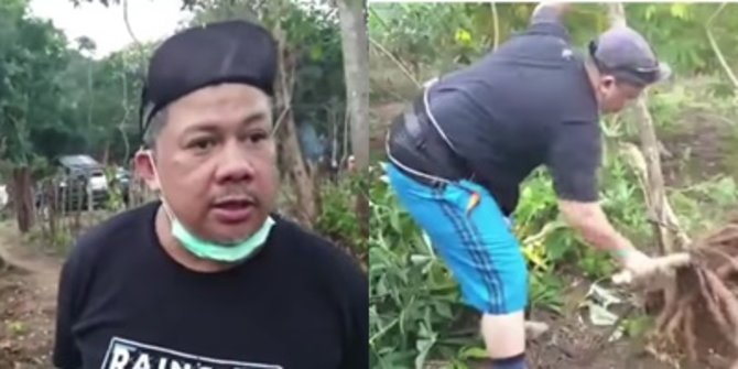 Bukan Lagi di DPR, Ini 6 Potret Fahri Hamzah Tebang Pohon dan Panen Singkong di Hutan