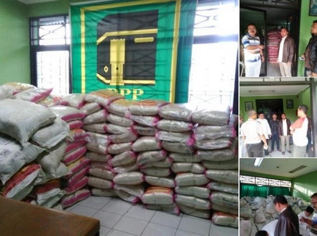 Kantor DPC PPP Jaksel Disegel Terkait Penyimpanan Sembako