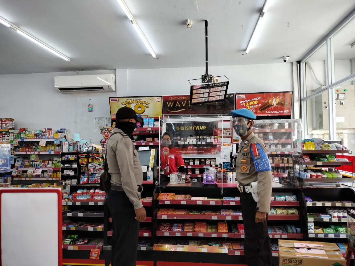 Personil polsek Bunut lakukan peningkatan patroli C3 serta sosialisasi Covid 19