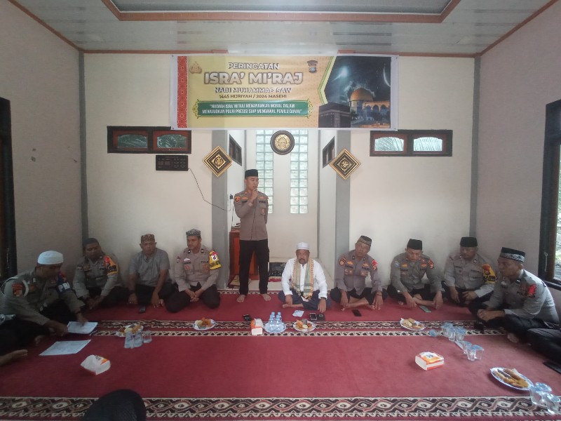 Kapolsek Kempas: Isra Miraj Momentum Polri Presisi Kawal Pemilu Damai