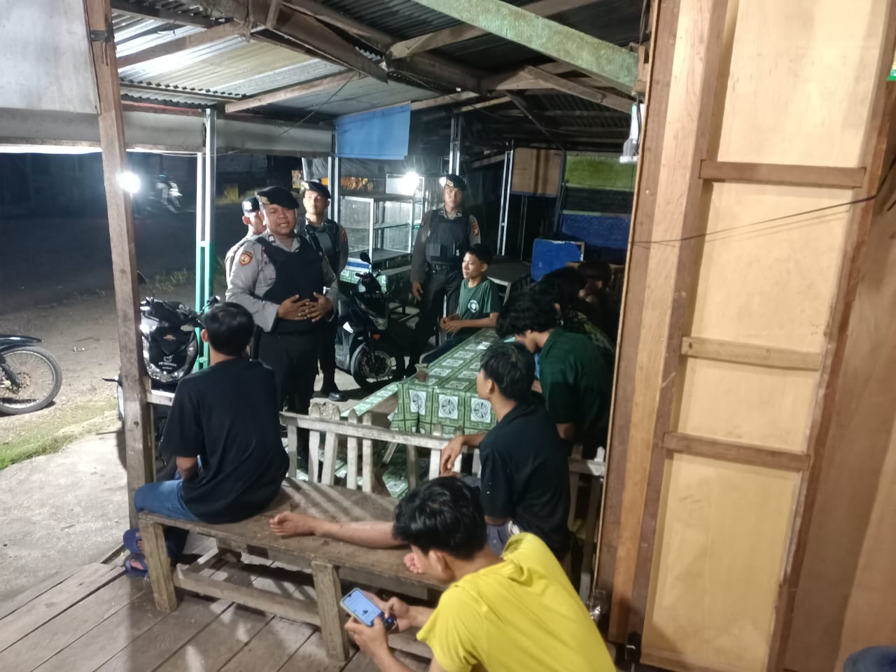 Patroli Samapta Polres Rohul Ciptakan Situasi Aman Jelang Pemilu 2024