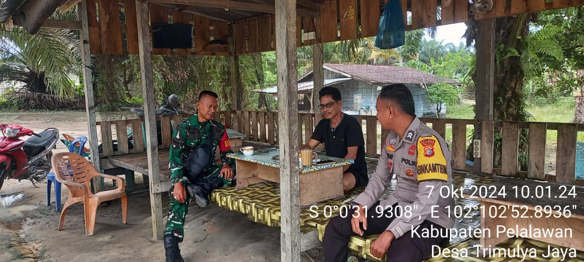 Sinergitas TNI-Polri di Ukui Kawal Pilkada Damai 2024