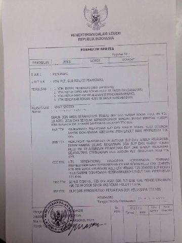 Ini Isi Telegram dari Mendagri Soal Pembatalan Pelantikan Suparman dan Harris