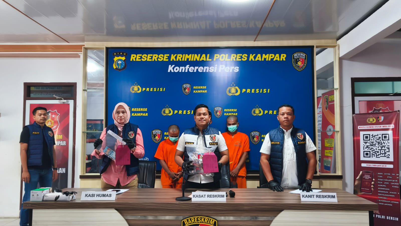 Polres Kampar Ungkap Kasus Cabul dan Curat, 6 Pelaku Diamankan
