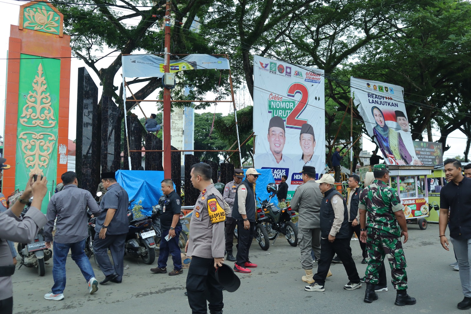 Masa Tenang, Polres Inhu Kawal Penertiban APK