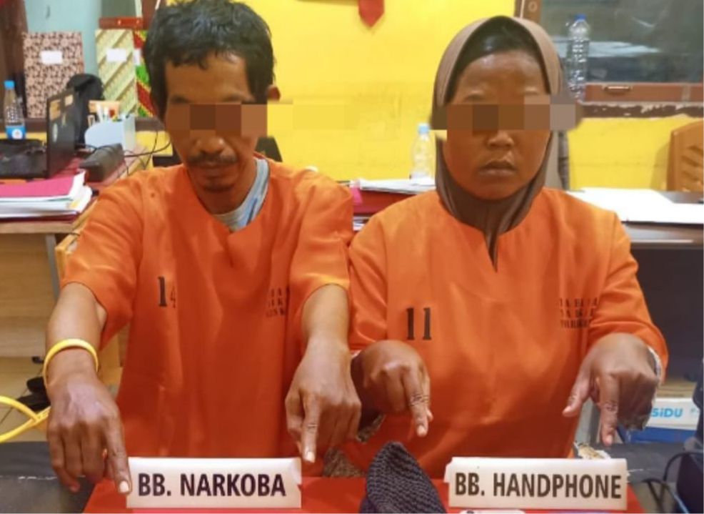 Jadi Pengedar Sabu di Siak Hulu, Pasutri dan Temannya di Kampar Ditangkap Polisi
