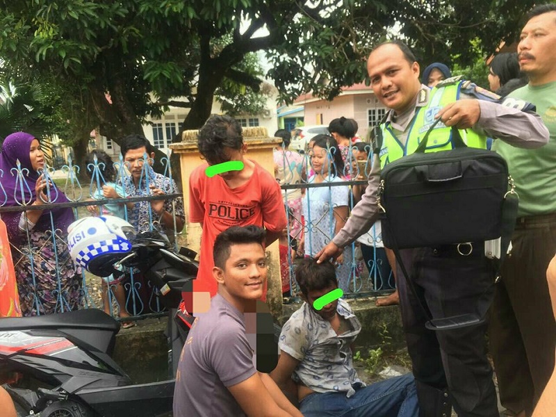 Dua Jambret Gagal Beraksi Ditangkap Polisi di Jalanan