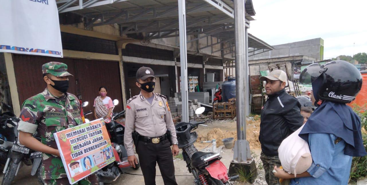 Sadarkan Masyarakat, Polsek Bandar Sei Kijang Terus Gelar Operasi Yustisi Prokes