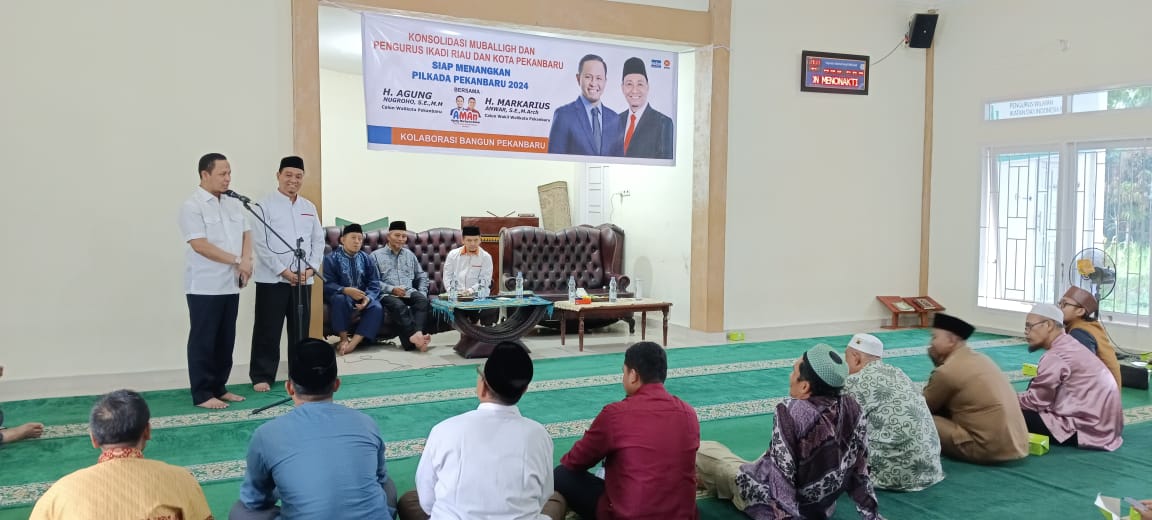 Bapaslon AMAn Konsolidasi dengan Mubaligh dan Pengurus IKADI Riau