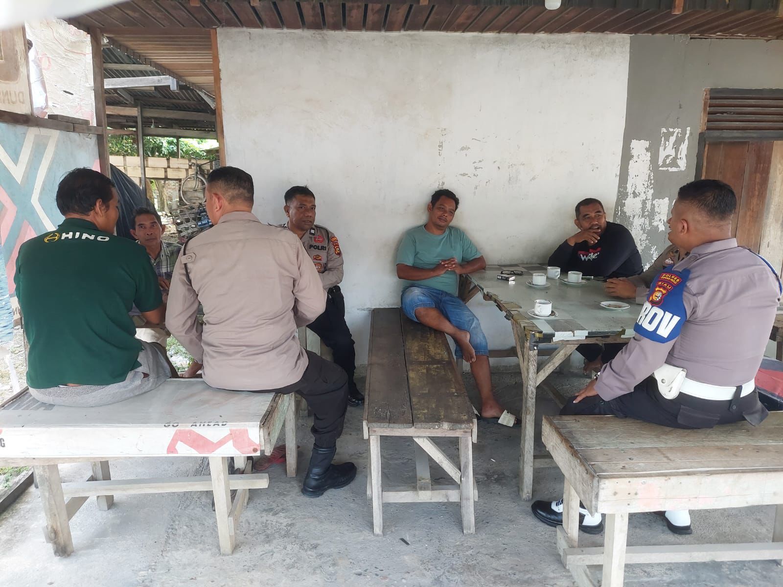 Polsek Ujung Batu Gelar Silaturahmi Cooling System, Ajak Masyarakat Sukseskan Pilkada 2024