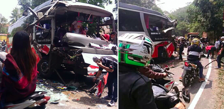 Innalillahi.. Bus Dievakuasi Pasca Kecelakaan Malah Lindas Penonton, Ini Videonya