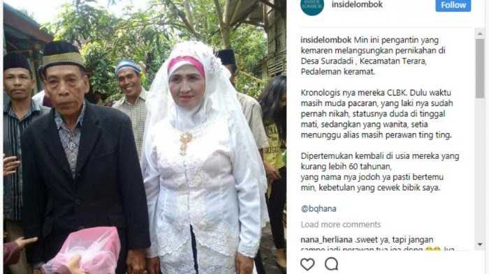 Kisah Cinta, Wanita Ini Rela Menanti Kekasihnya Menjadi Duda Hingga Menikah di Usia 60 Tahun