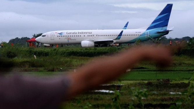 Gangguan Mesin, Garuda Tujuan Singapura Kembali ke Soetta