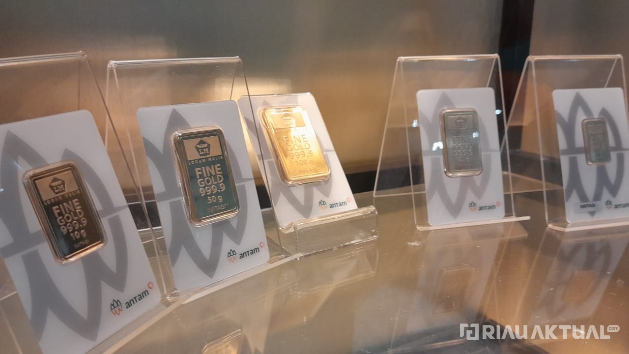 Harga Emas Antam di Pekanbaru Turun Tipis Jadi Rp 2,171 Juta