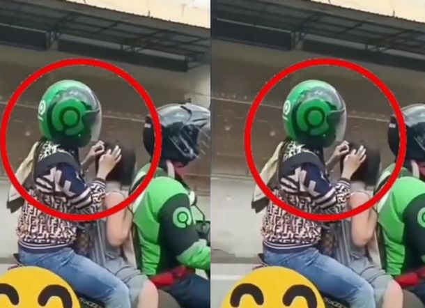 Viral Emak-Emak Cari Kutu Anak saat Dibonceng Ojol