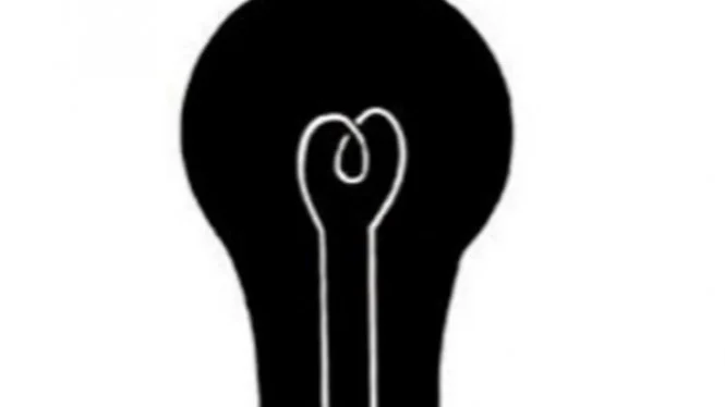 Jangan Kaget Setelah Menatap Bohlam Lampu Hitam Ini Selama 25 Detik