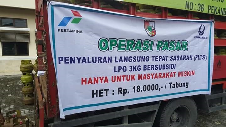 Disperindag Pekanbaru Dan Pertamina Gelar OP Gas Melon