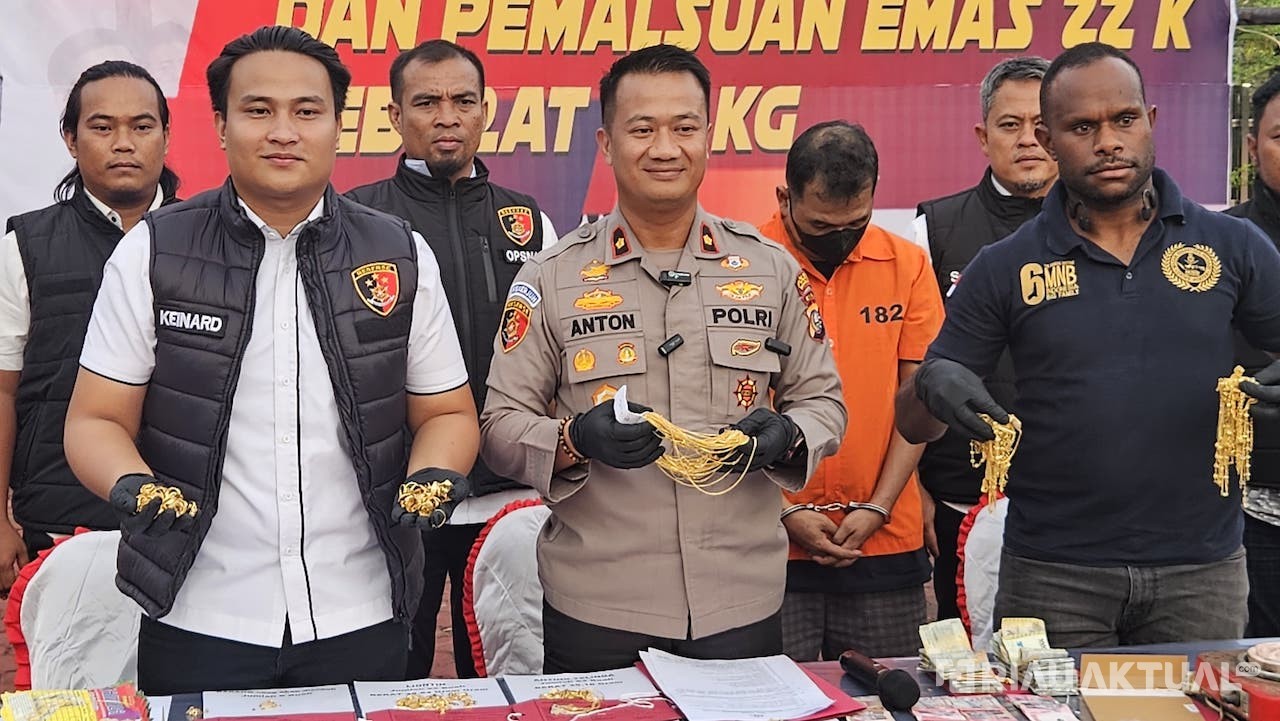 Jual Emas Palsu Selama 4 Tahun, Pemilik Toko Mas di Bengkalis Raup Keuntungan Jutaan Rupiah