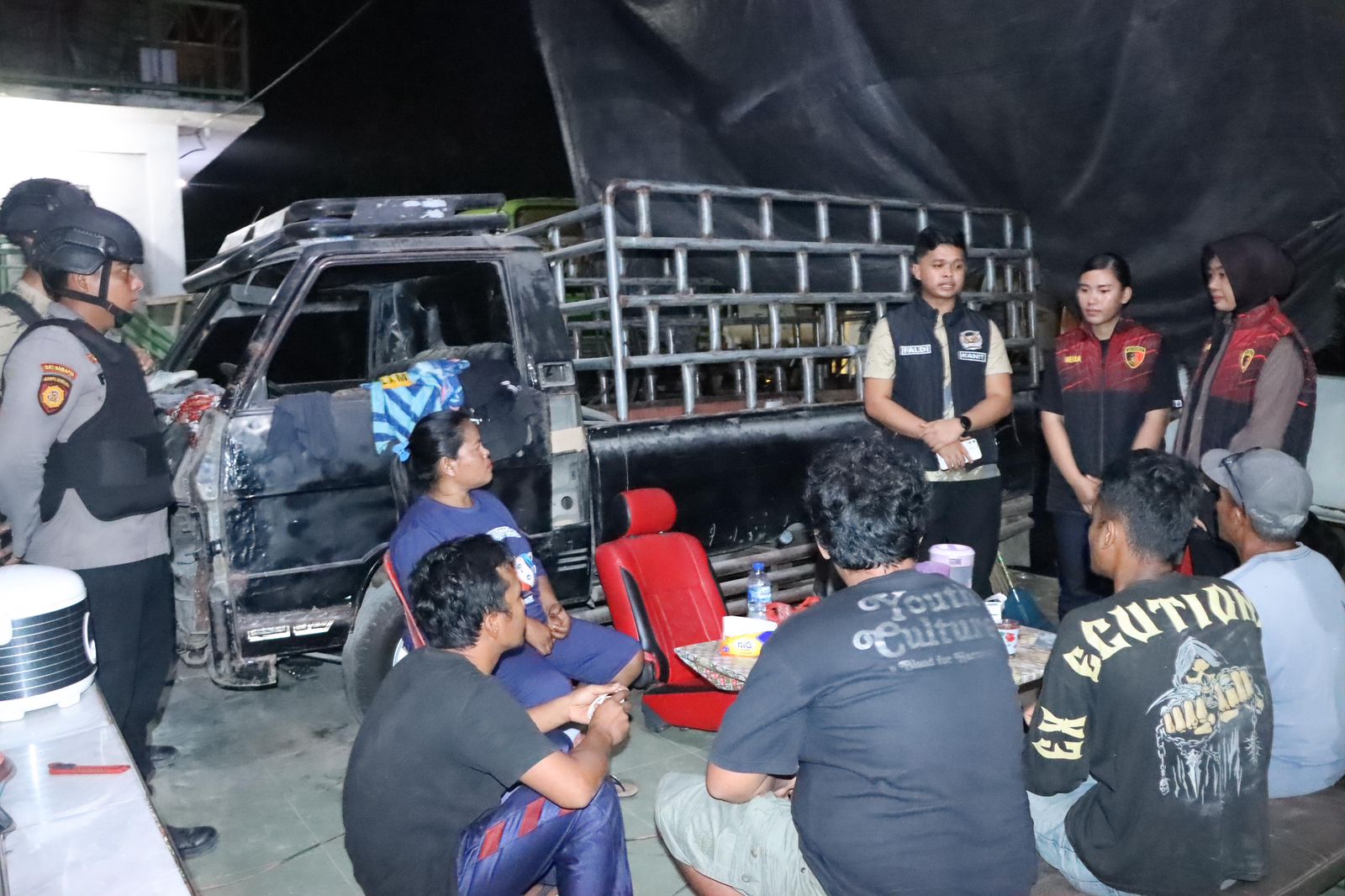 Ciptakan Situasi Kondusif, Tim RAGA Polres Rohil Gencar Patroli Malam