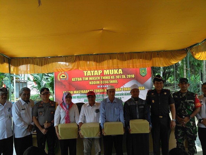 Asisten I Setdakab Inhil Buka Acara Tatap Muka  Ketua Wasev TMMD