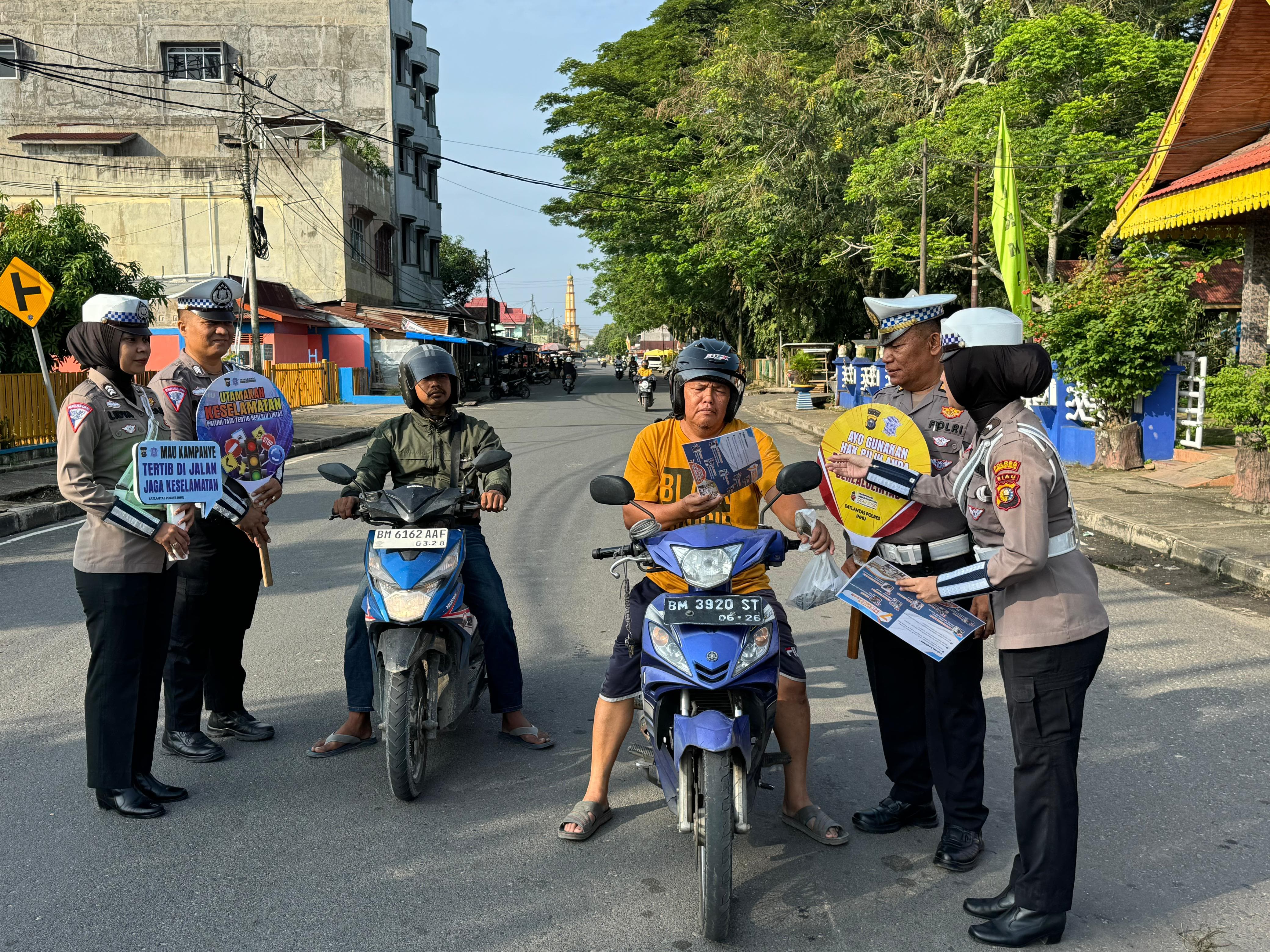 Bersama Stakeholder, Satlantas Polres Inhu Gelar Cooling System Pemilu Damai