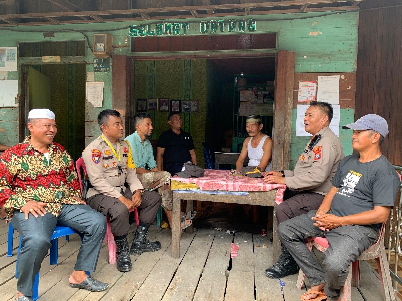 Patroli dan Cooling System, Kapolsek Sungai Batang Sasar Desa Pesanggrahan Inhil
