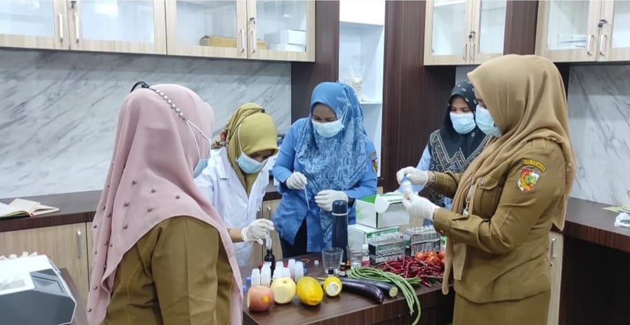 Waspada, Disketapang Pekanbaru Temukan Komoditas Terkontaminasi Pestisida Tinggi