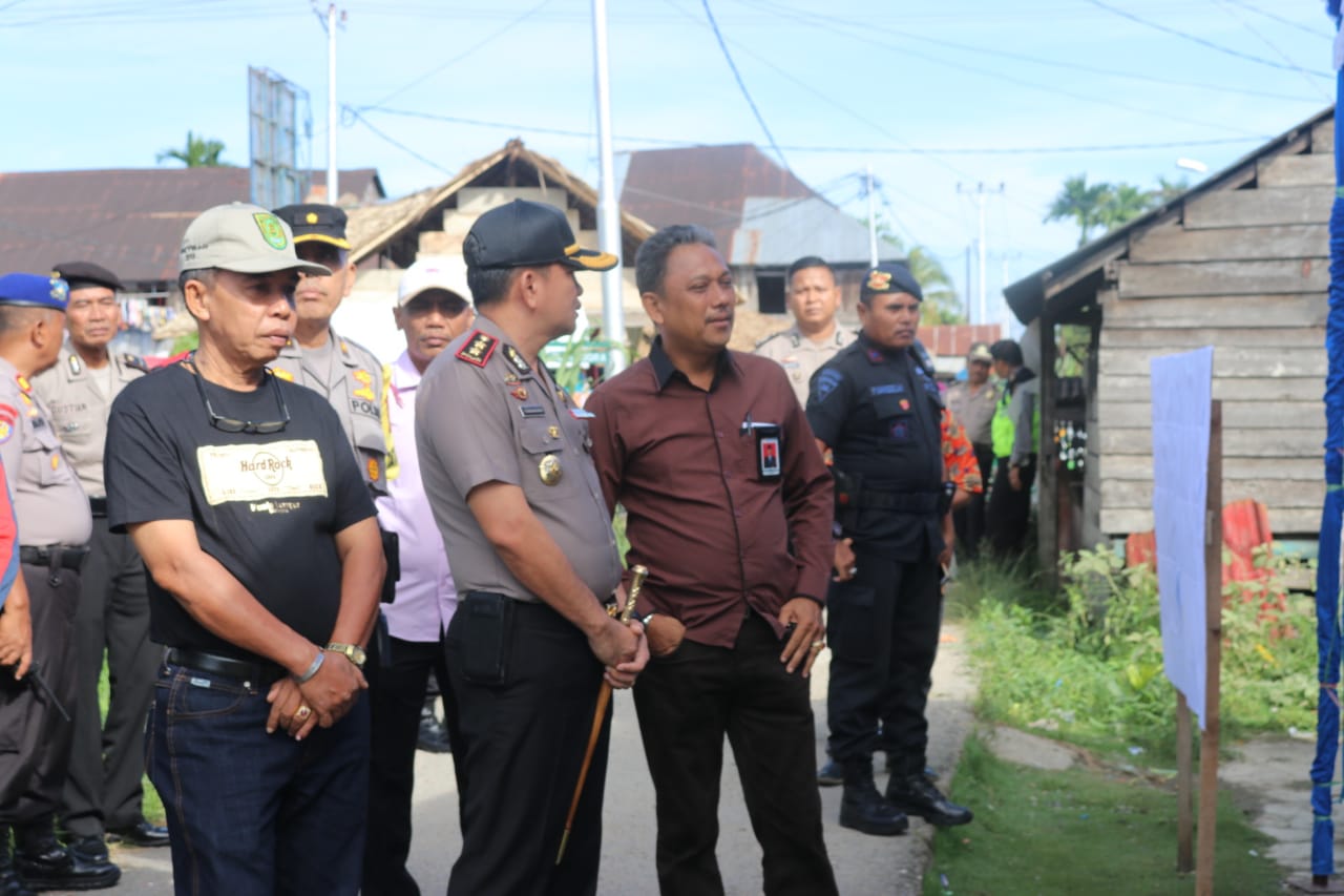 Kapolres Inhil, AKBP Christian Rony Pimpin Pengamanan PSU di Desa Sungai Luar