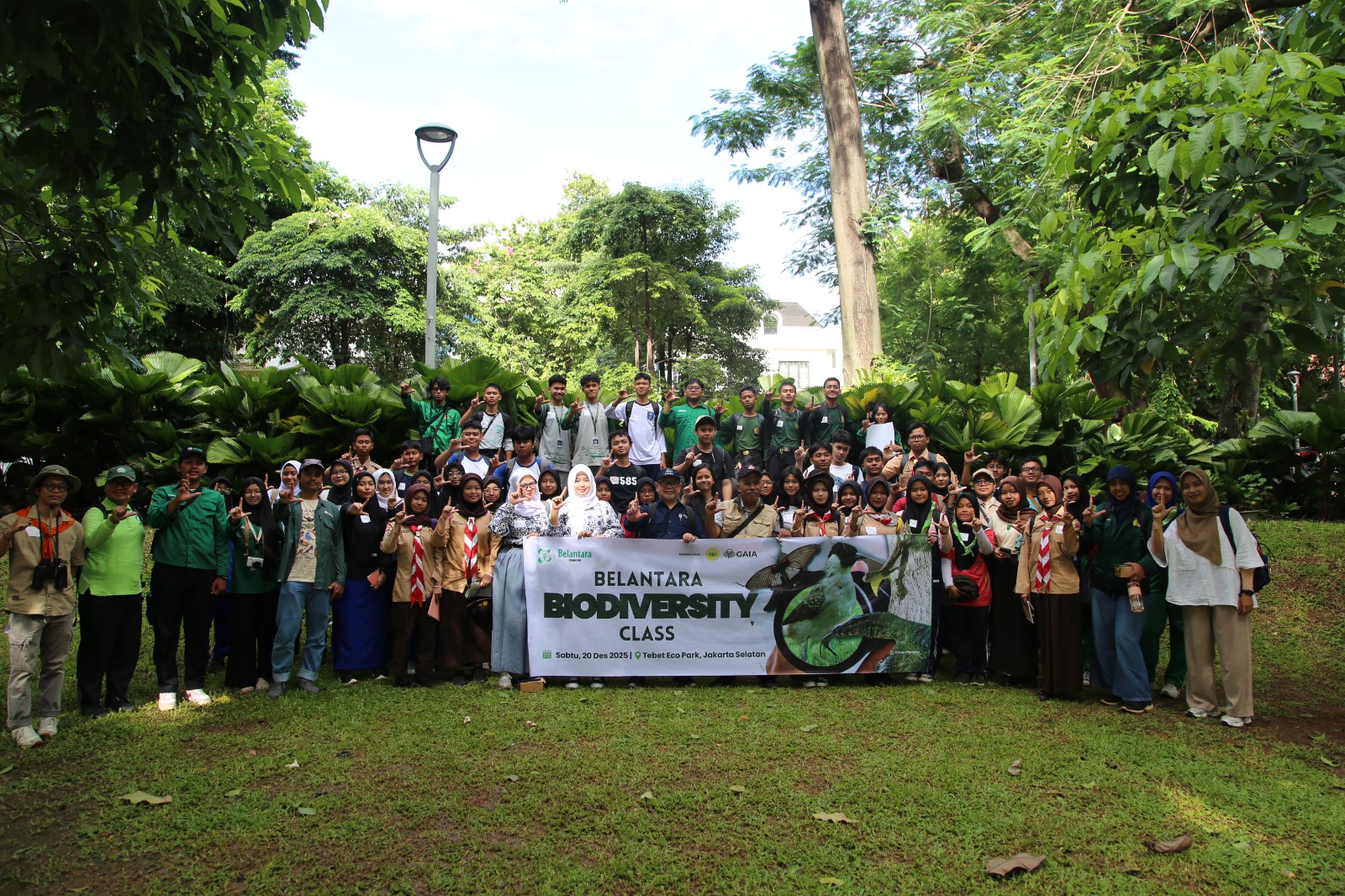 Belantara Foundation Ajak Generasi Muda Peduli Biodiversitas Lewat Kegiatan Pendataan Satwa di Tebet Eco Park