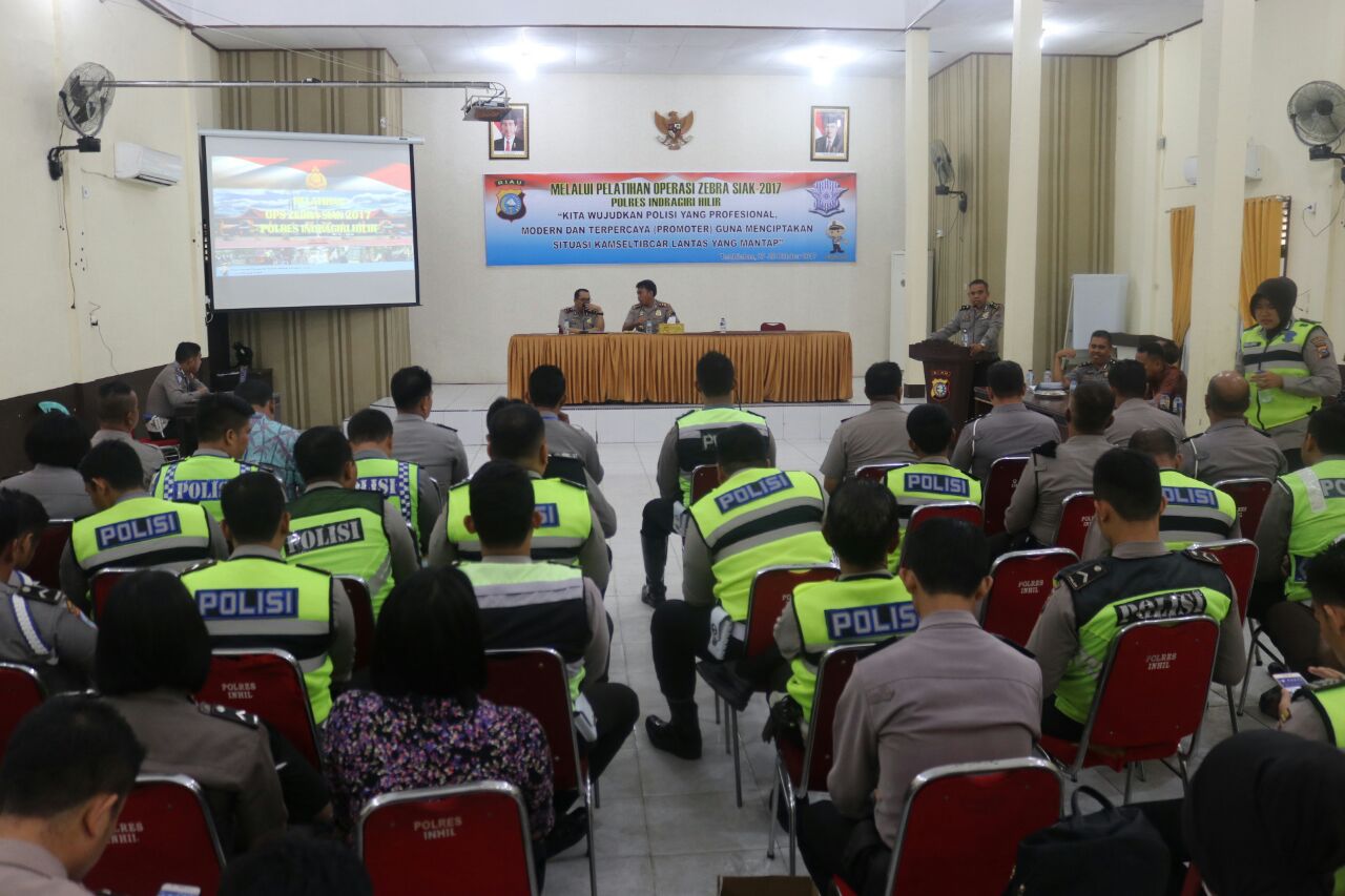 60 Personel Ikuti Pelatihan Operasi Zebra Siak 2017 di Polres Inhil