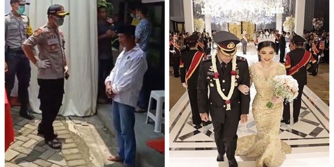 Di Jember Polisi Marahi Warga Arisan, di Jakarta Kapolsek Malah Gelar Resepsi Mewah