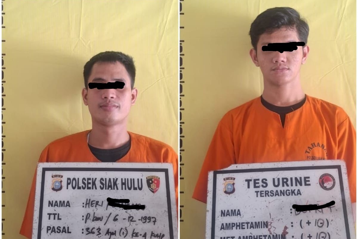 Dua Pelaku Curanmor di Siak Hulu Diringkus, Motor Korban Ditemukan di Pekanbaru