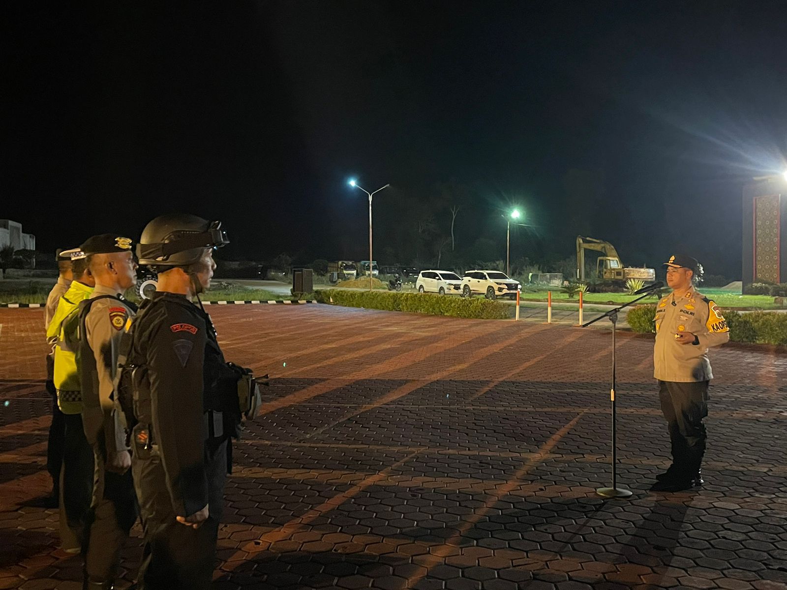 Polres Rokan Hulu Gelar Patroli Skala Besar Pasca Pilkada Serentak